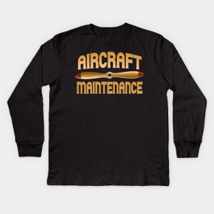 Aircraft Maintenance Kids Long Sleeve T-Shirt